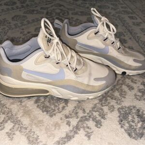 Nike White and Gray Sneakers with Modern Athletic Design